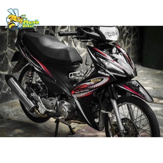 Ten rời xe axelo 125 RR đỏ đen
