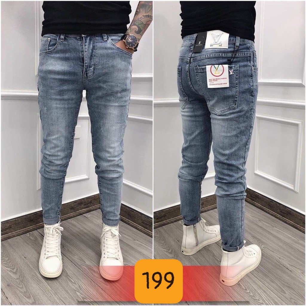 Quần jean nam cao cấp 🤜 FREESHIP 🤛 Quần Bò Nam Ống Côn Cao Cấp Form Chuẩn Co Giãn HG150