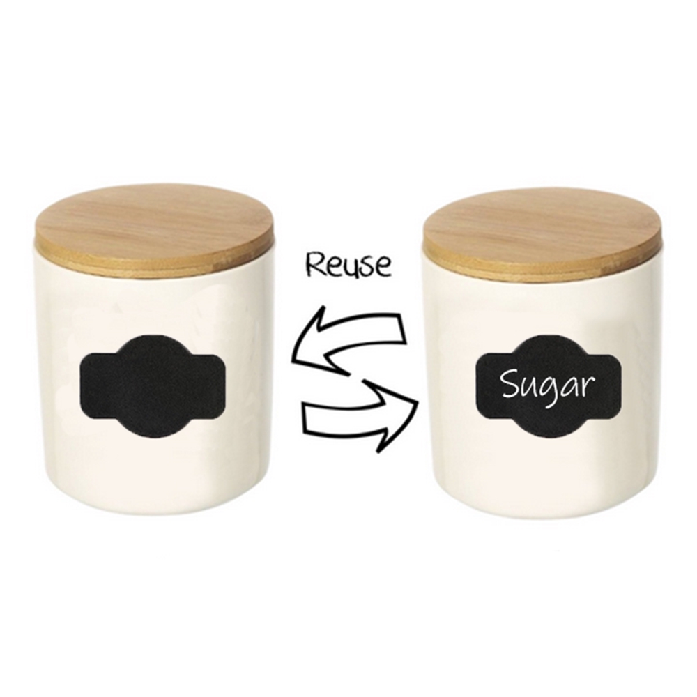 12/36 Sticker đa năng nhãn dán viết bằng phấn có thể xoá được sắp xếp dụng cụ nhà bếp