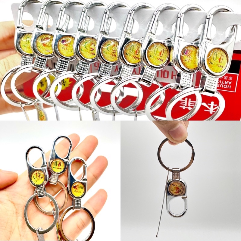 Móc Chìa Khoá Cao Cấp Móc Chìa Khoá Đa Năng Móc Chìa Khoá Xe Máy Có Ngoáy Tai Bằng Thép Không Gỉ