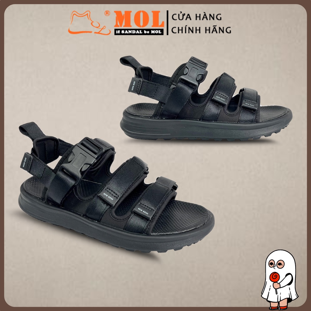 Giày Sandal Nam Nữ Hiệu Rova 3 Quai Ngang Quai Hậu Tháo Rời Đi Học Đi Làm Đi Du Lịch Mã RV3408