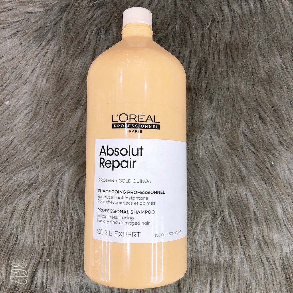 ( Mẫu mới nhất ) Bộ gội xả chăm sóc tóc hư tổn LOreal Absolut Repair