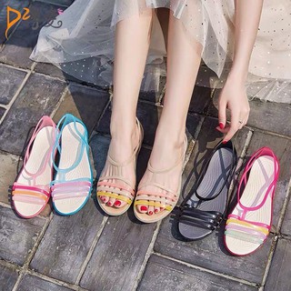 HOT HIT Xăng-đan đi biển Huarache cầu vồng đế bằng