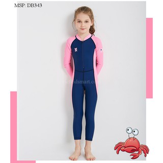 BỘ BƠI LIỀN DÀI TAY X-MANTA (XANH HỒNG)