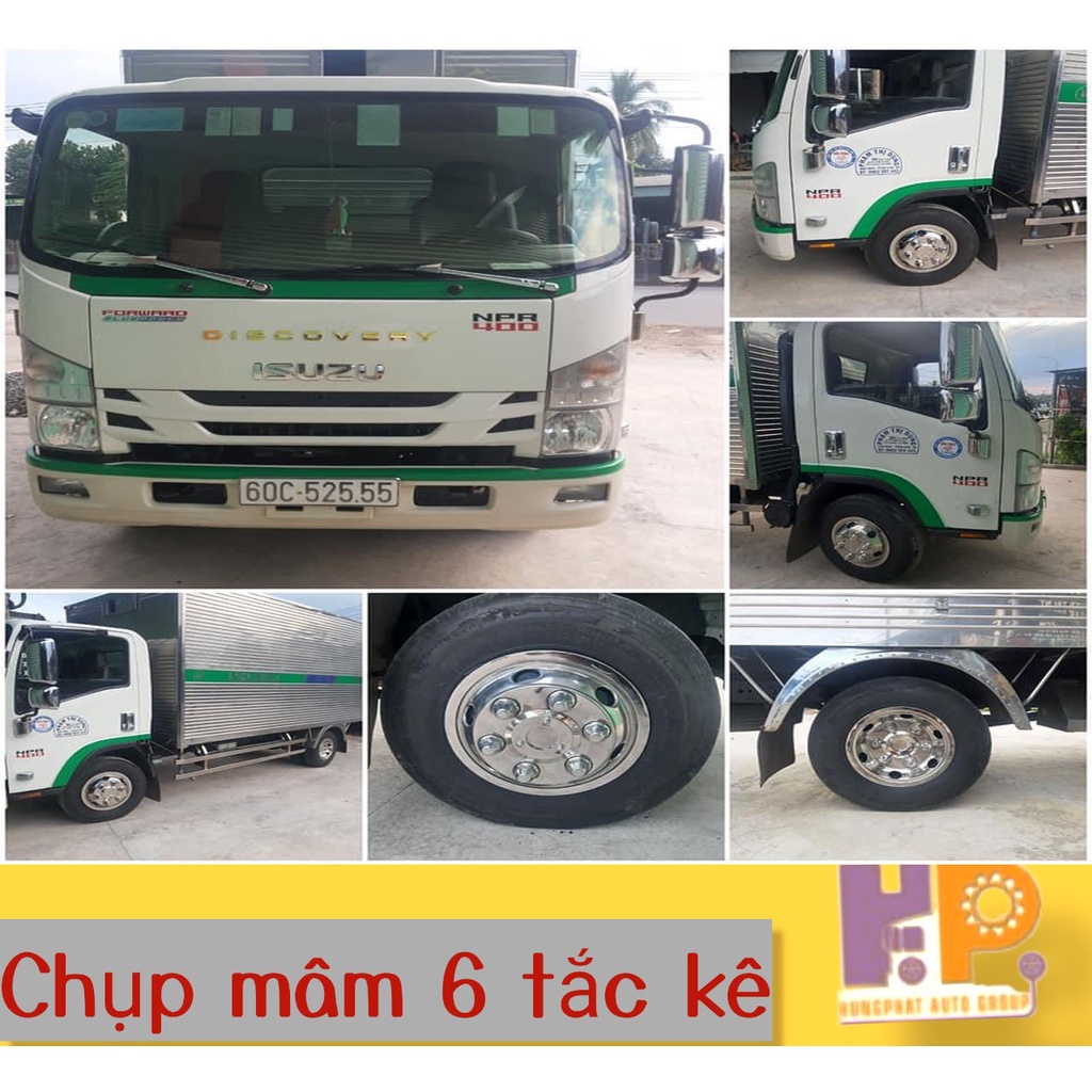 Chụp Mâm Inox 16inch  Cho Mọi Xe Tải XE Ô TÔ, XE HƠI