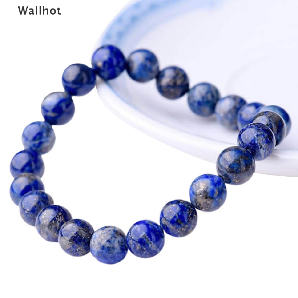Vòng tay chuỗi hạt đá Lapis tự nhiên 8mm thời trang