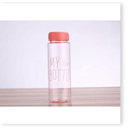 Bình nước 👉BH 1 THÁNG 👈 Bình nhựa đựng nước hình tròn My Bottle cao cấp 500ml (ko túi) 8203