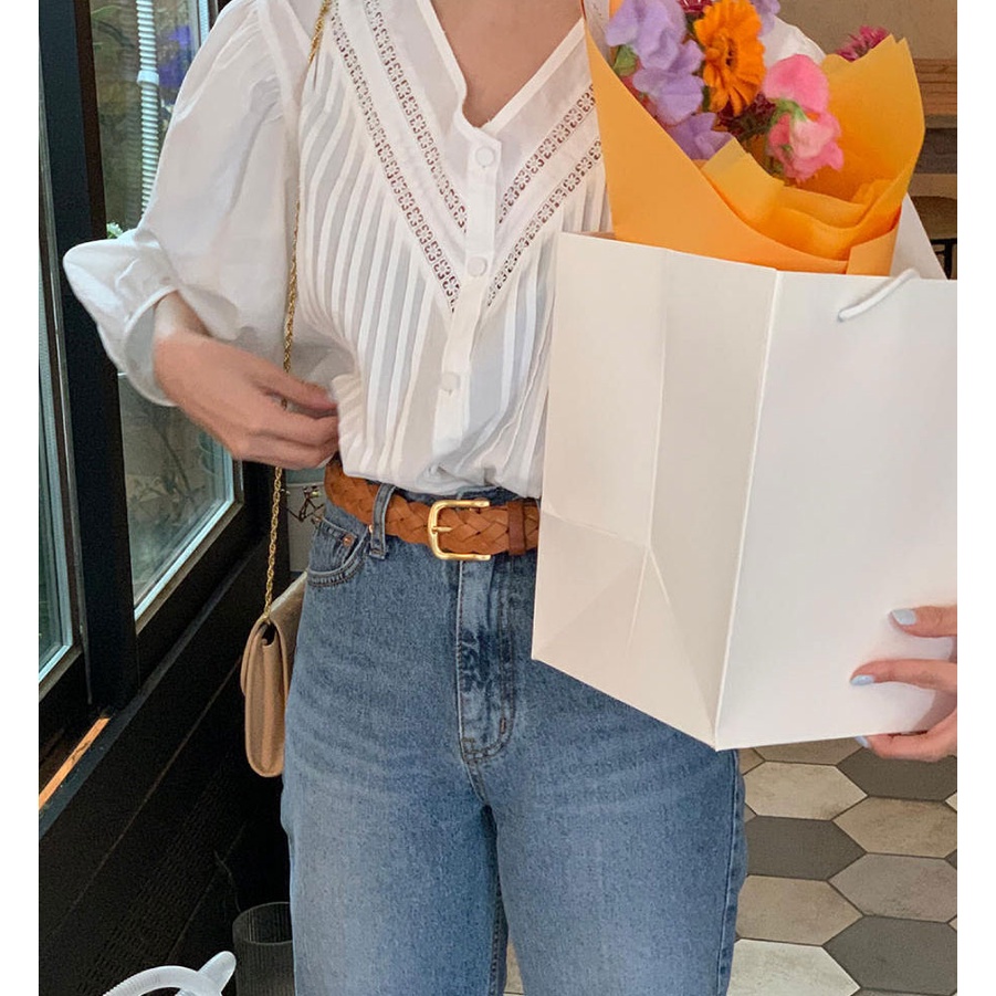 Áo Nữ Tay Lỡ Phối Ren 49369