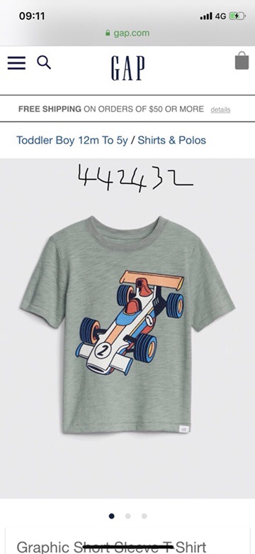 Áo phông Gap Kid xuất dư, 100% cotton!!!