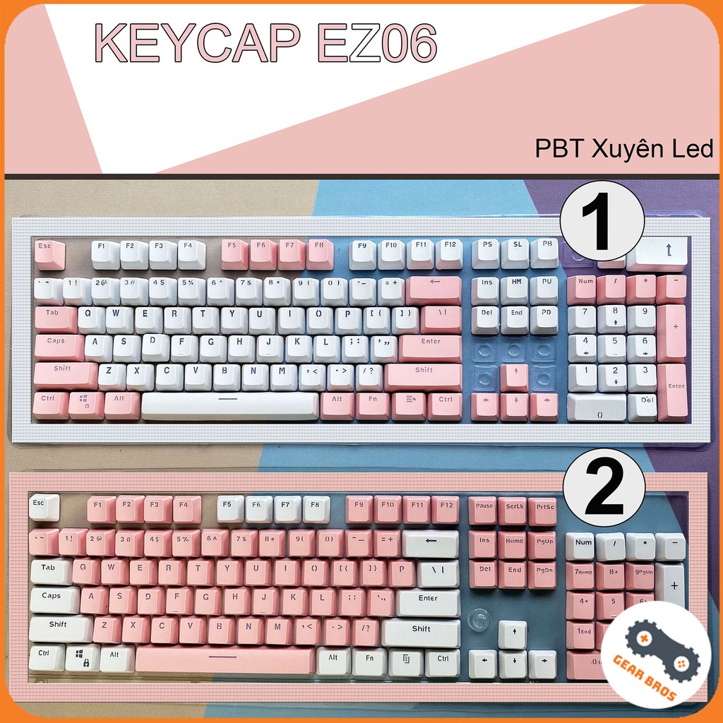 Keycap PBT Xuyên Led EZ-06