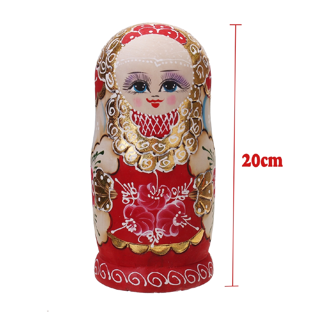 Bộ 7 búp bê gỗ Matryoshka phong cách nước Nga