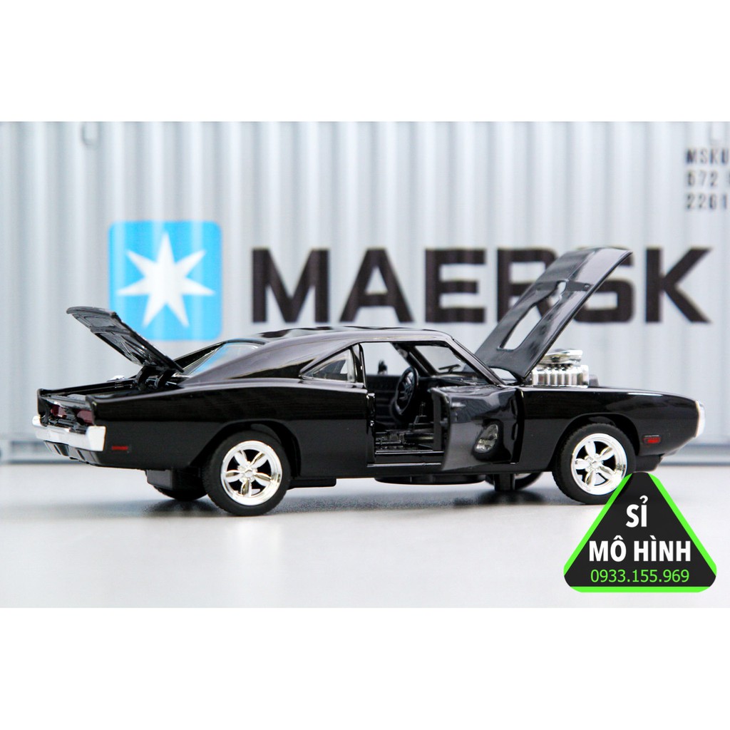 Mô hình xe cơ bắp Mỹ Dodge Charger RT 1:32 Đen