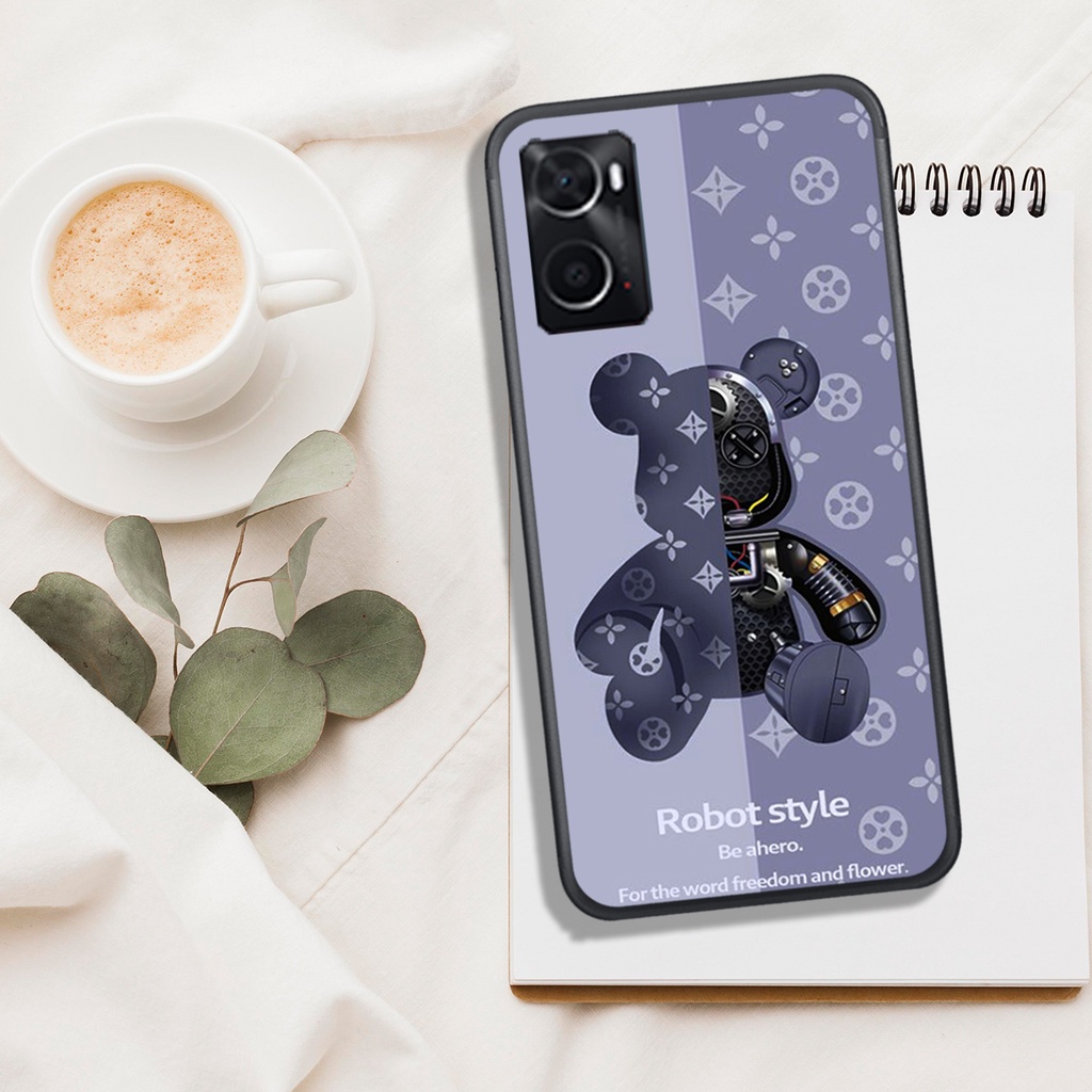 [ SIÊU HOT] ỐP LƯNG OPPO A76 4G - REALME 9 4G , IN HÌNH SIÊU GẤU BEAR BRICK, SẮC NÉT, MÀU SĂC ĐẸP.
