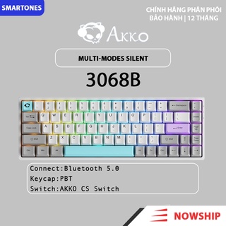 Bàn phím cơ akko 3068b multi-modes silent