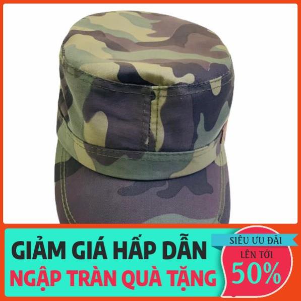 Nón Kết Đầu Bằng, Mũ lưỡi Trai Thể Thao Nam Nữ Hot Trend Chất Vải Lính Camo Form Chuẩn Đẹp xịn