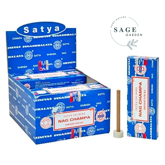 NAG CHAMPA (15g,40g,100g)_Nhang SATYA made in India_SAGE GARDEN