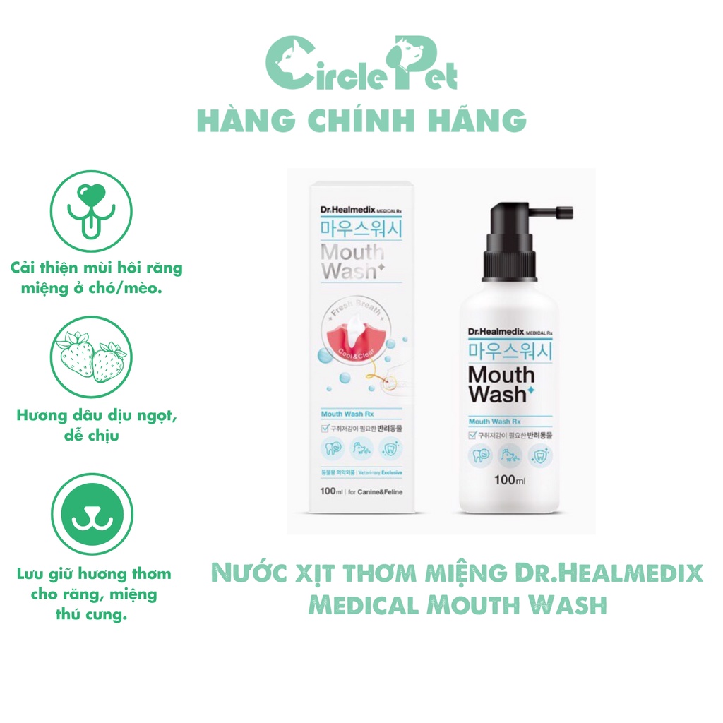 Nước Xịt Thơm Miệng DR.HEALMEDIX MEDICAL MOUTH WASH Khử Mùi Hôi Dành C