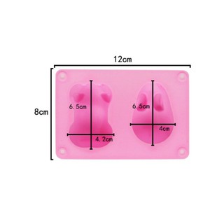 Khuôn Silicon Hình Thỏ 3D Siêu Dễ Thương