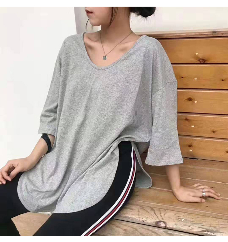 Áo Thun Tay Ngắn Màu Trơn Thời Trang Mùa Hè Cho Nữ