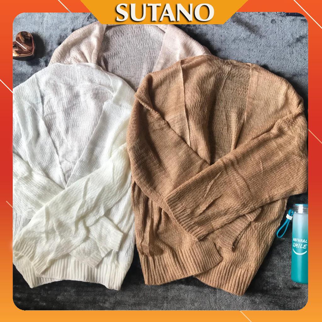 Áo Khoác Len Cardigan Mỏng đi biển mùa hè Phong Cách Hàn Quốc A275 | BigBuy360 - bigbuy360.vn