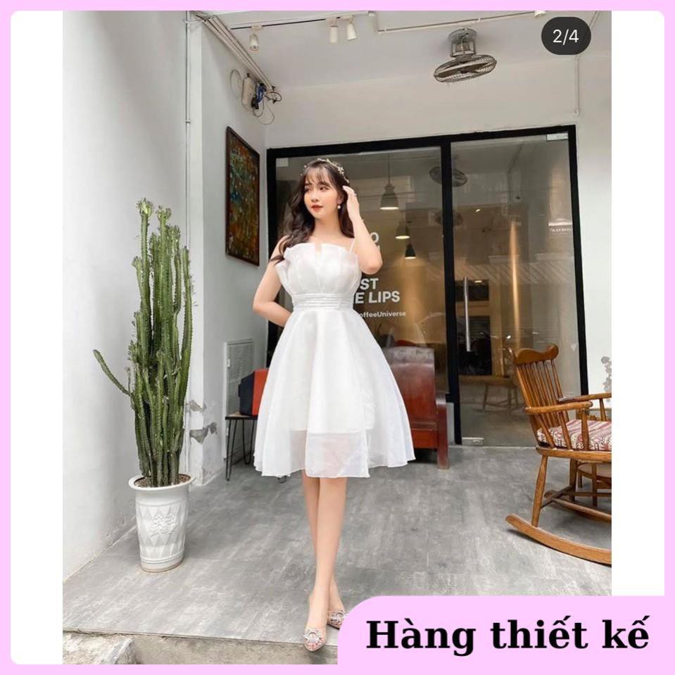 ( Hàng cao cấp ) Đầm 2 dây dạo phố xếp bèo ngực nhẹ nhàng, dễ thương Yuki Dress | BigBuy360 - bigbuy360.vn