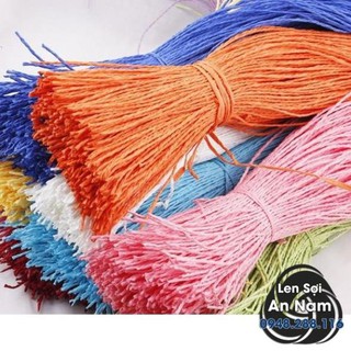 Sợi Cói Giấy Đan Móc Chọn Theo Bảng Màu - 100gram/ cuộn