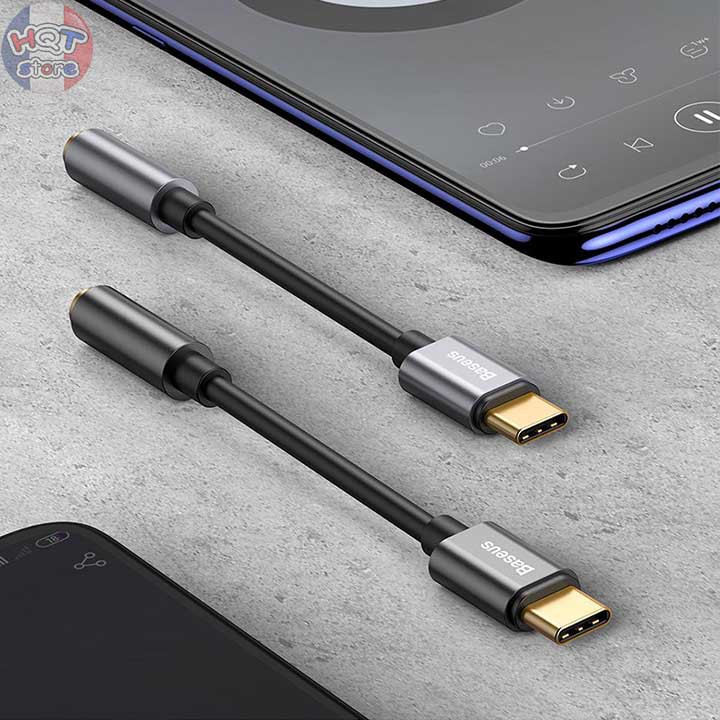 [Mã 2404EL10K giảm 10K đơn 20K] Jack chuyển đổi Type C sang cổng 3.5mm Adapter Baseus L54 chính hãng