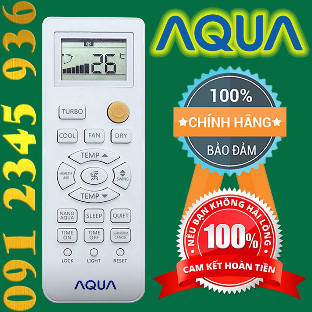 Điều khiển AQUA Chính Hãng 100% cho điều hòa. (Mẫu số 1)