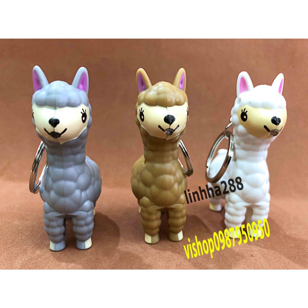 (có đèn,nhạc) Móc Khóa đèn Led Cặp Đi Học Hình Cừu Đáng Yêu-Móc Khóa Cừu Xinh Xắn-Móc Khóa Hình Chú Cừu Đáng Yêu