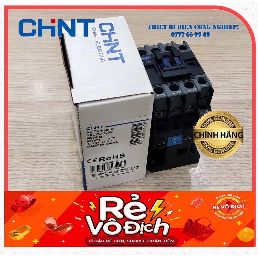 Contactor khởi động từ 22A NXC-22 Chint