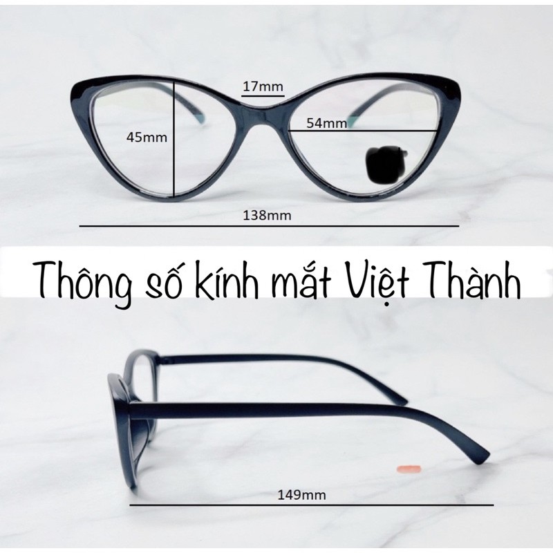 HCM gọng Kính cận mắt mèo 5 màu sếch vừa lắp được mắt kính nam nữ viễn loạn