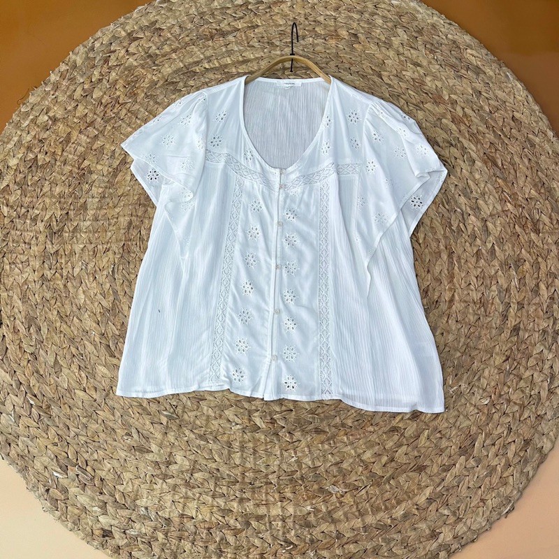 Áo cánh tiên phối ren rayol