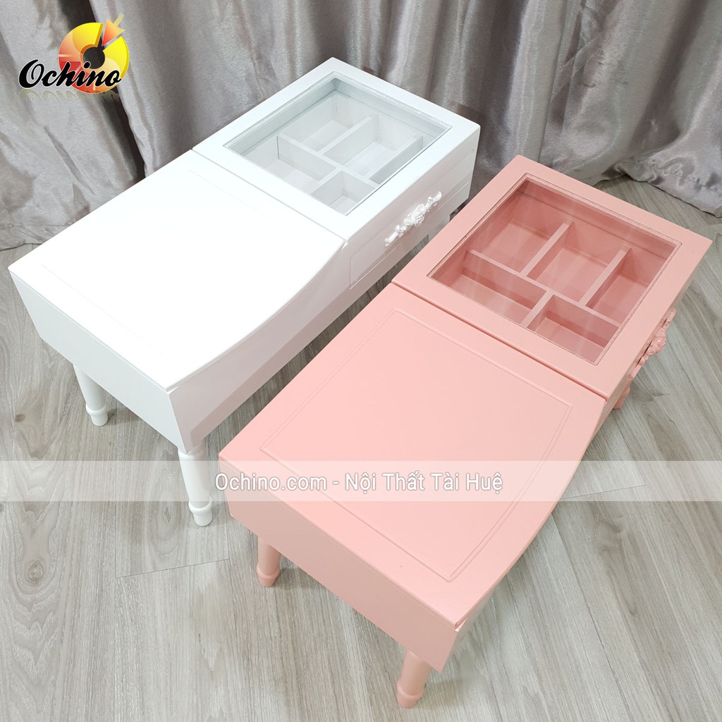 ☁✺Bàn Trang Điểm Mini, Ngồi Bệt, Hàn Quốc, Giá Rẻ, Nhỏ Xinh, Nhập khẩu Nguyên Chiếc (Sẵn hàng)