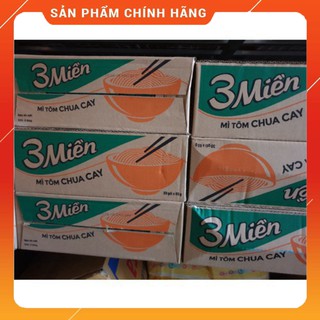 Thùng Mì 3 Miền Tôm Chua Cay 30 gói x 65gr .
