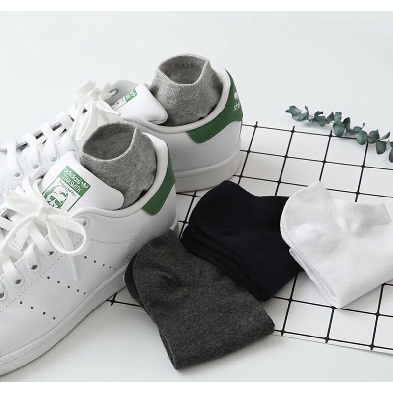 [FREESHIP] Vớ Cổ Ngắn Unisex Cotton Co Giãn Hút Mồ Hôi, Khử Mùi Êm Chân Phù Hợp Cho Mọi Loại Giày