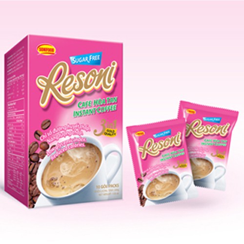 [Mã 77FMCGSALE1 giảm 10% đơn 250K] Cà phê dành cho người tiểu đường, ăn kiêng Resoni hộp 200g