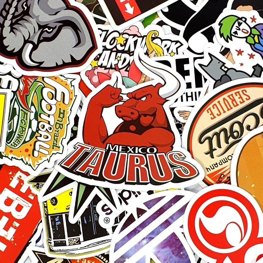 [SET B] Sticker HYPEBEAST chống thấm nước, dán ván trượt, mũ nón bảo hiểm, xe máy, guitar, vali, laptop, decor phòng