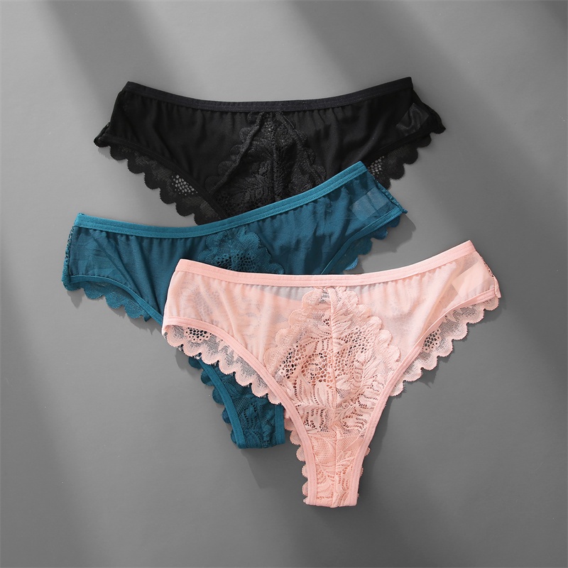 Cute Byte Set 3 Quần Lót Ren Mềm Quyến Rũ Cho Nữ