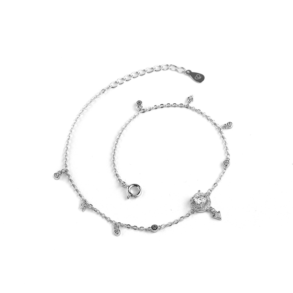 Lắc Chân Bạc Blue Peach Egypt LC226 | BigBuy360 - bigbuy360.vn