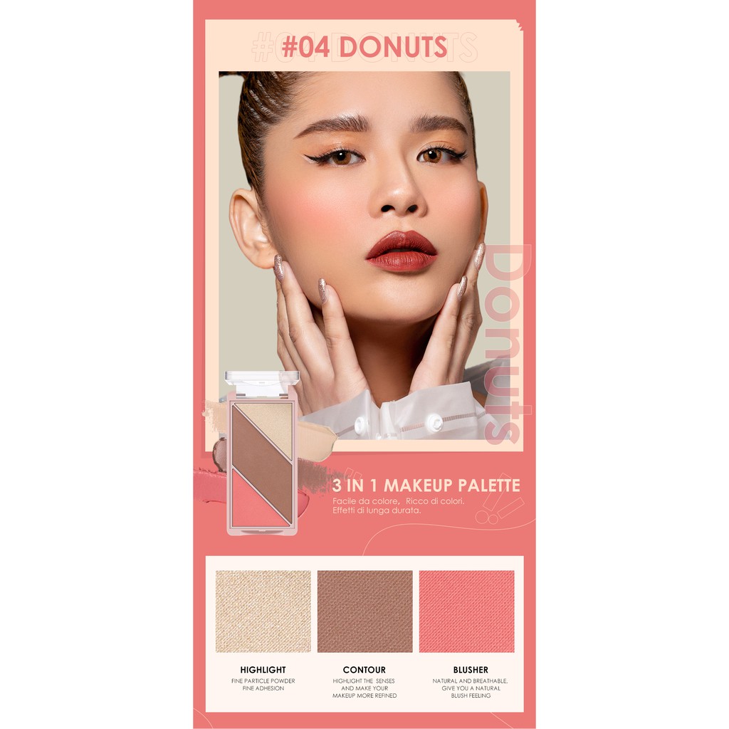 Phấn Má Hồng Bắt Sáng Tạo Khối O.TWO.O 3 Trong 1 60g Đa Năng 4 Màu Tùy Chọn | BigBuy360 - bigbuy360.vn