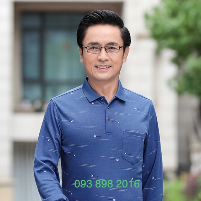 Áo thun túi ngực nam trung niên dài tay nhiều mẫu | BigBuy360 - bigbuy360.vn