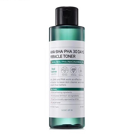 Nước Hoa Hồng Some By Mi AHA-BHA-PHA 30 Days Miracle Toner 150ml Giúp làm sạch bụi bẩn, bã nhờn và da chết trên bề mặt d | BigBuy360 - bigbuy360.vn