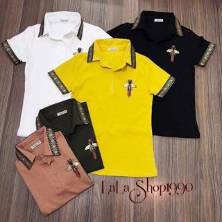 ÁO THUN CÓ CỔ NỮ_ÁO POLO NỮ CAO CẤP THÊU LOGO – LALASHOP1990