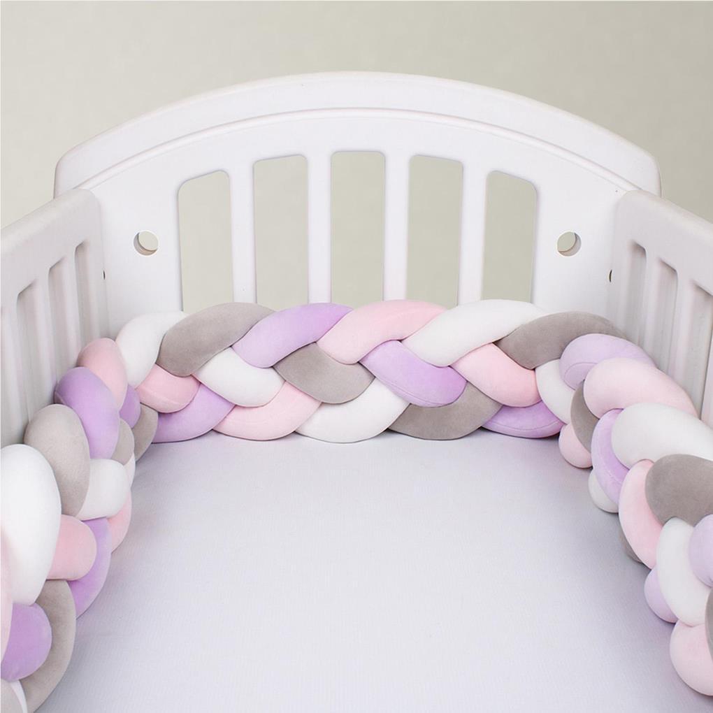 Gối Đệm Bện Dây Mềm Mại Bảo Vệ Đầu Cho Bé Gái Sơ Sinh 180cm