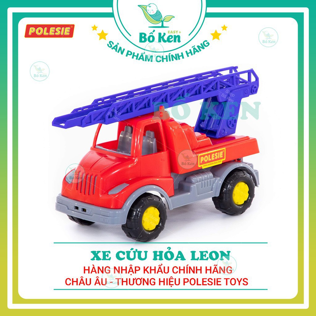 VB shop Bố Ken Xe cứu hỏa Leon đồ chơi [ Hàng nhập cảng chính hãng Châu Âu Mã số: GD/PO-52889 - nhãn hàng Polesie Toy 8