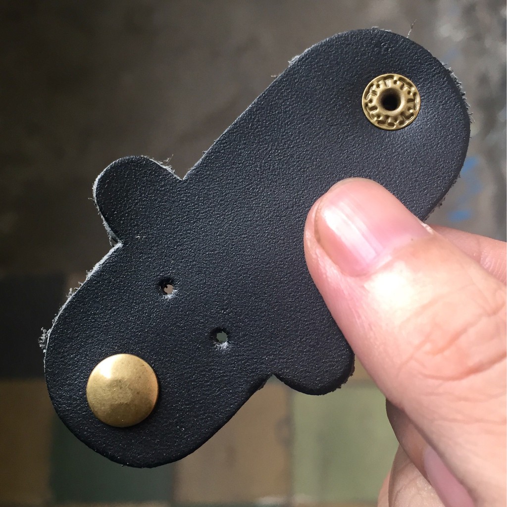 Đồ Kẹp Giữ Chống Rối Dây Tai Nghe - Chất Liệu Da Bò Thật 100% - Hình Con Gấu - ORCO - Nhiều Màu Sắc | BigBuy360 - bigbuy360.vn