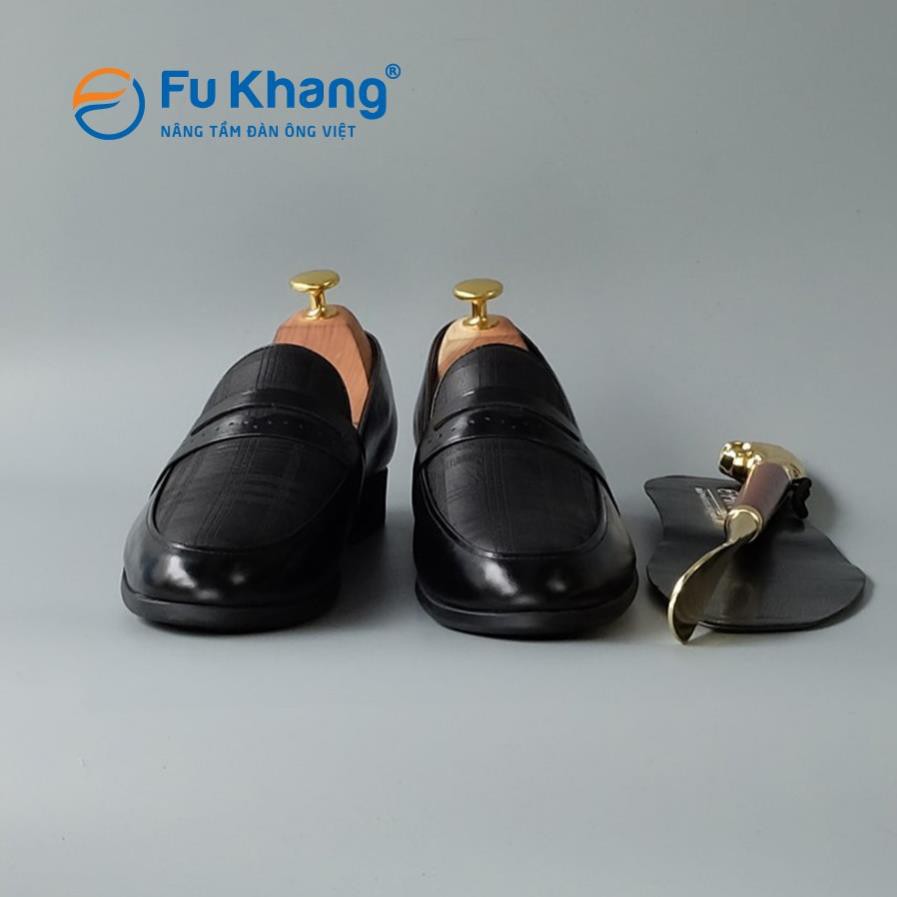 Giày Lười Nam da bò cao cấp đế cao su cực êm cực bền chính hãng Fu Khang - GL01200D -b11