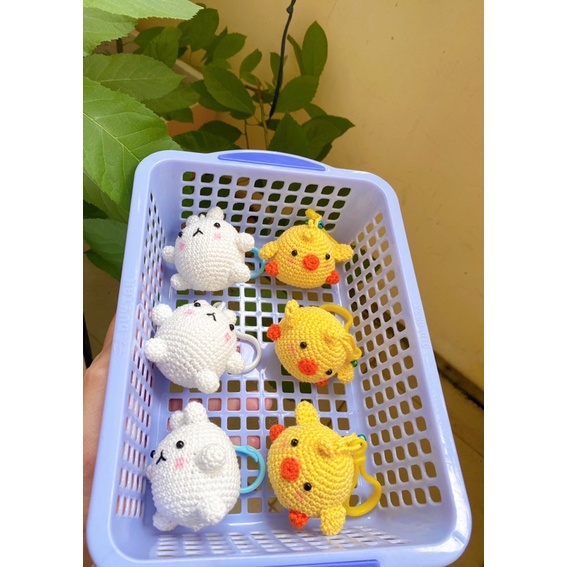 Móc khoá/treo túi thỏ heo Molang cho cặp đôi cute