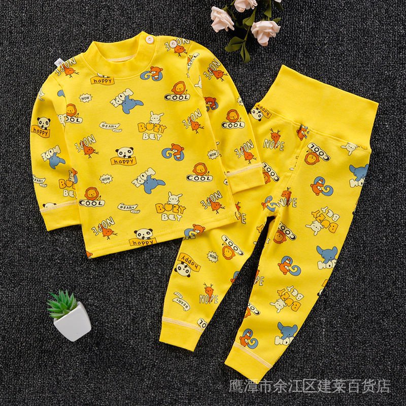 Bộ Đồ Ngủ Tay Dài Phong Cách Thời Trang Xuân Thu Dành Cho Bé Trai Gái