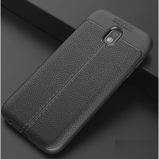 Ốp Lưng Samsung J7 Pro Dẻo Giả Da Đen Đẹp